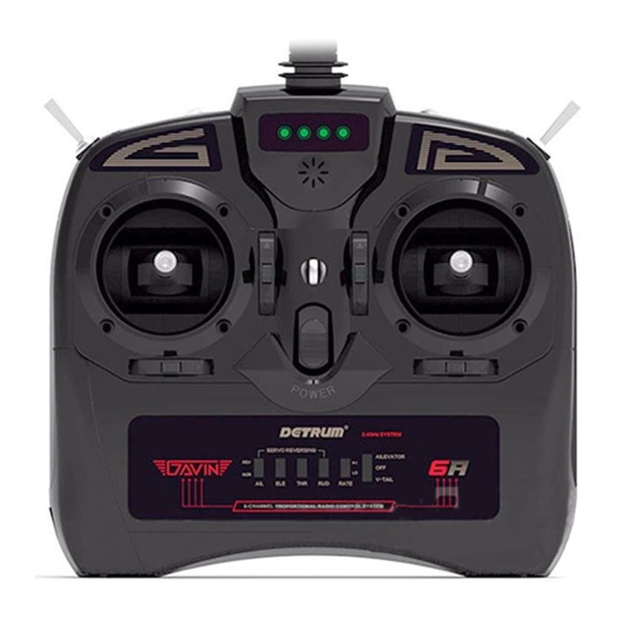 Detrum GAVIN-6A - 6-Channel Digital Proportional R/C System Manual