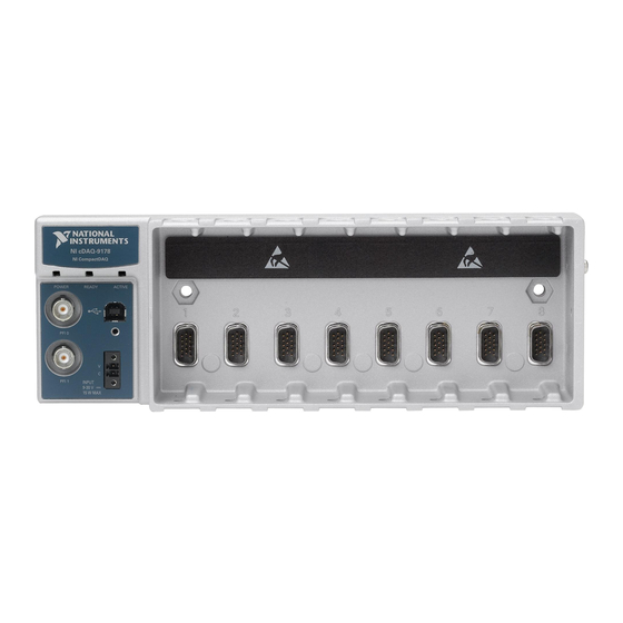 User Manuals: National Instruments cDAQ-9178 Chassis