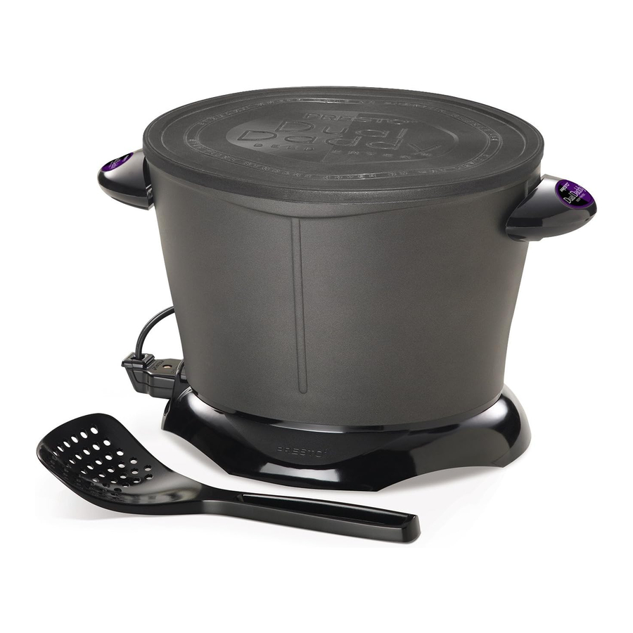 Presto DualDaddy 05450 Deep Fryer Manual ManualsLib