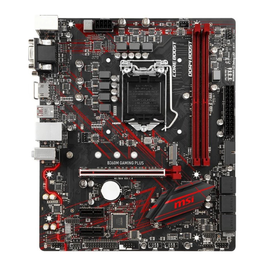MSI B360M GAMING PLUS Manual