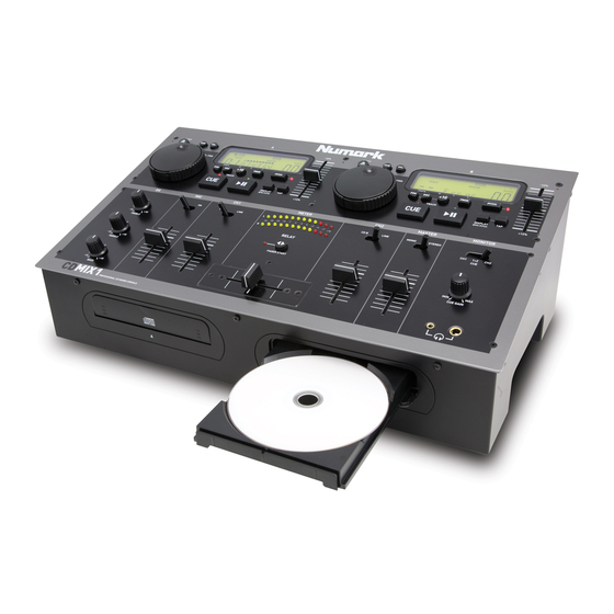 Numark CDMIX1 Quick Start Manual
