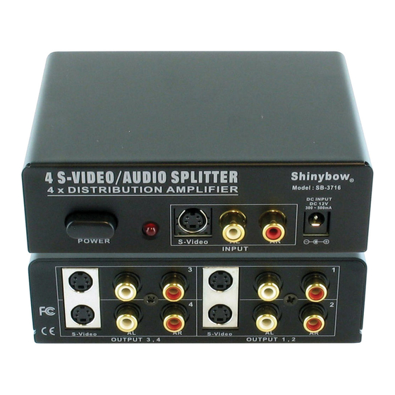 Shinybow USA SB-3716 Instruction Manual