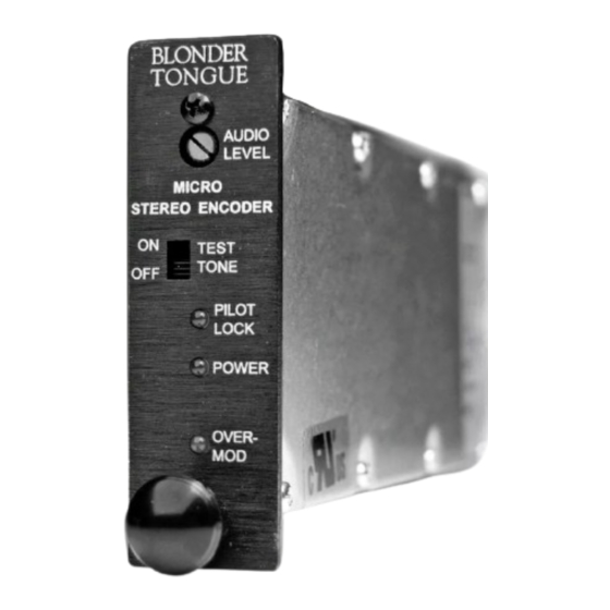 Blonder tongue MISE User Manual
