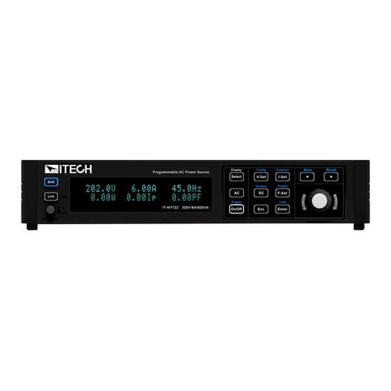 ITech IT-M7700 Series Programming Manual