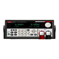 Tektronix KEITHLEY 2380-120 Quick Start Manual