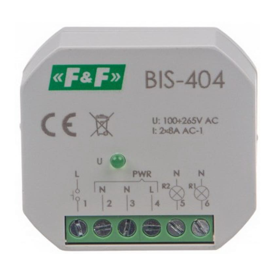 F&F BIS-404 Quick Start Manual