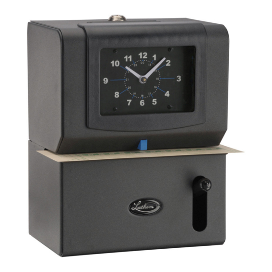Lathem 2000 - 4000 Series User Manual