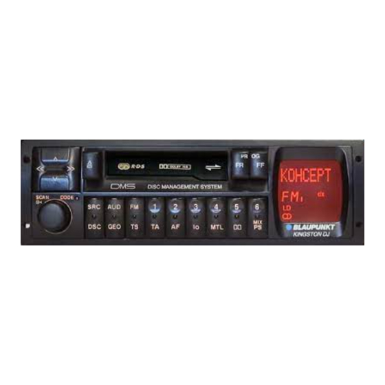 Blaupunkt KINGSTON DJ Operating Instructions Manual