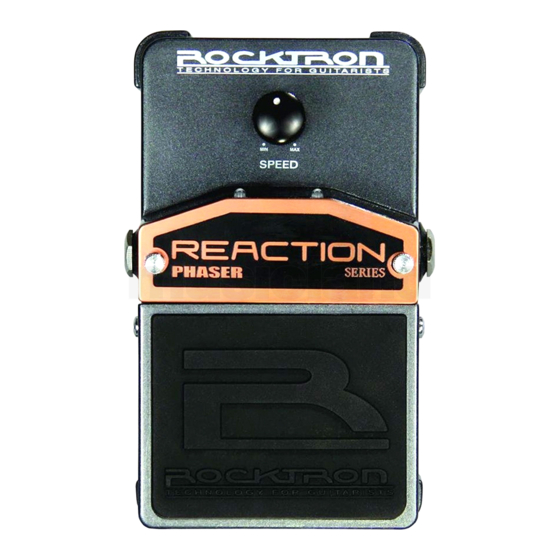 Rocktron Reaction Phaser Instruction Manual