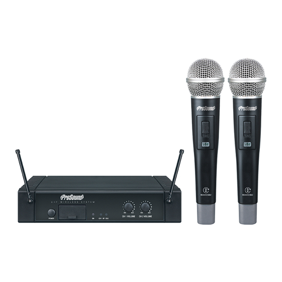 ProSound N52QR Instruction Manual