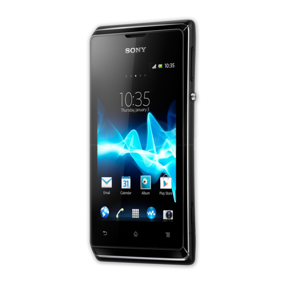 Sony Xperia E C1505 Startup Manual