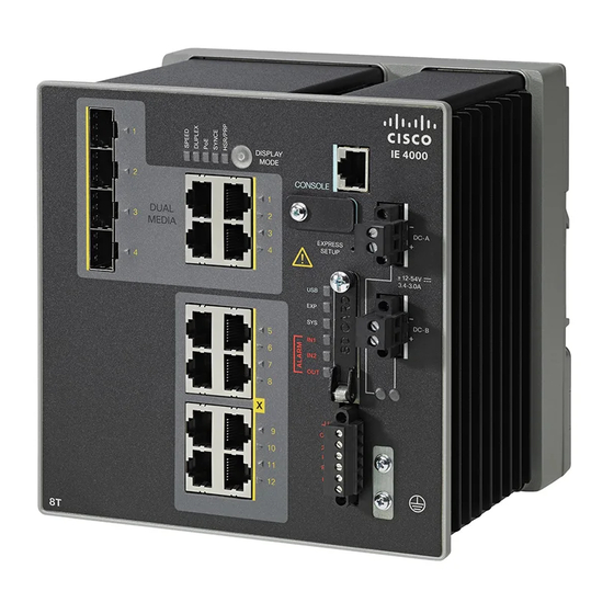 Cisco IE-4000-4TC4G-E Manuals