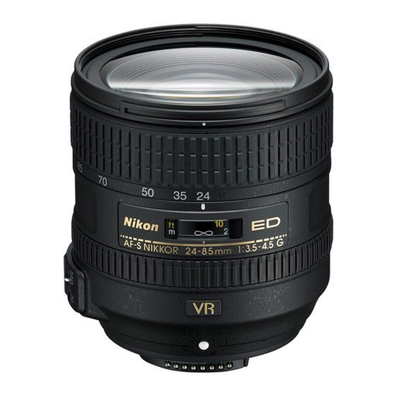 NIKON AF-S ZOOM-NIKKOR ED 24-85MM F/3.5-4.5G IF REPAIR MANUAL Pdf Download  | ManualsLib