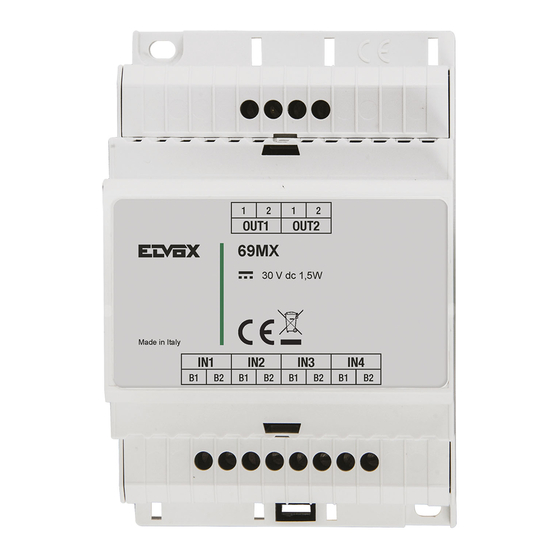 Vimar ELVOX 69MX Installer's Manual