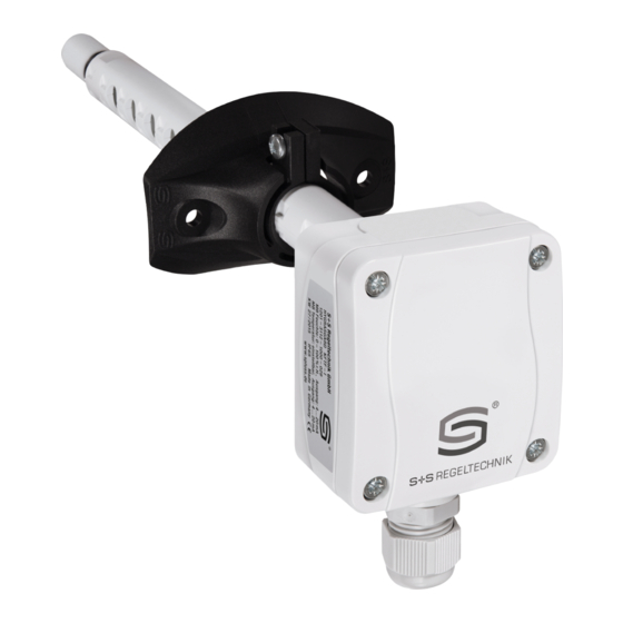 S+S Regeltechnik HYGRASGARD KFF Operating Instructions, Mounting & Installation