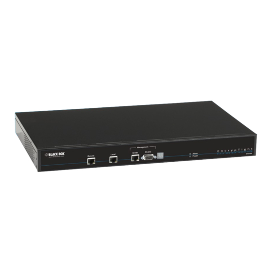 Black Box EncrypTight ET0010A Installation Manual