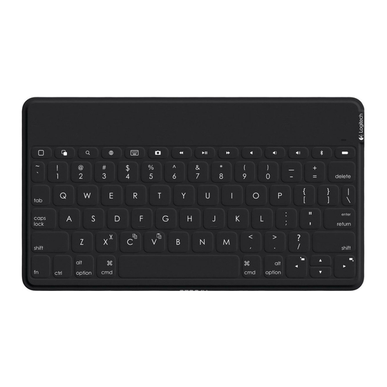 Logitech Keys-To-Go Setup Manual