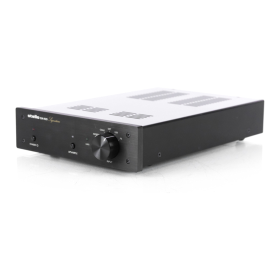 April Music Stello DA100 Signature Manual