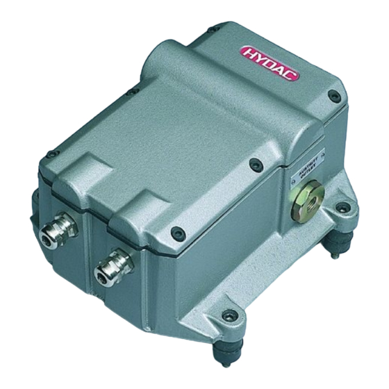 Hydac CS 2000 series Operating And Maintenance Manual