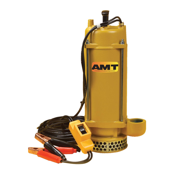 AMT Submersible Pump 12VDC Series Specifications Information And Repair Parts Manual