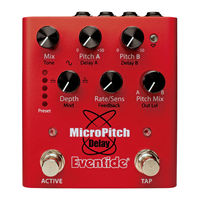 Eventide MicroPitch Delay Quick Reference Manual