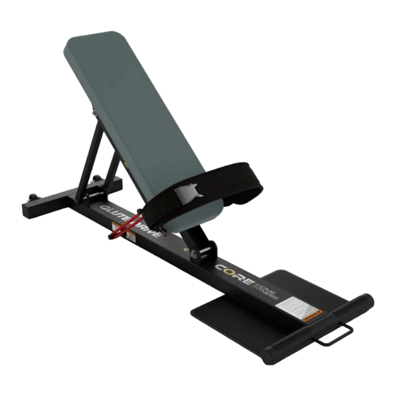 Core Home Fitness Home Glute Drive Owner's Manual