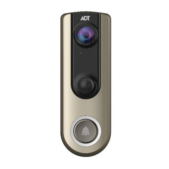 ADT Pulse DBC835 Wireless HD Doorbell Camera Manual