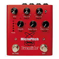 Eventide MicroPitch Delay Quick Start Manual