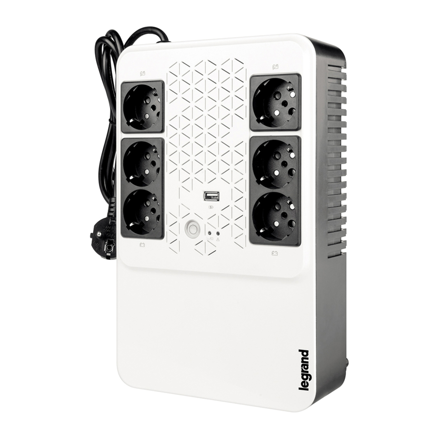 User Manuals: LEGRAND KEOR MULTIPLUG 800 VA Supply