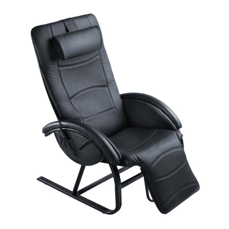 Homedics AntiGravity Recliner AG-2101 Manual