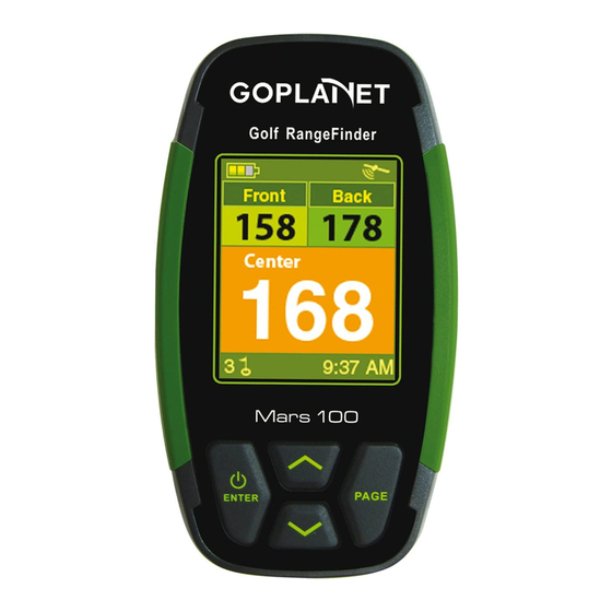Goplanet Mars100 Operation Manual