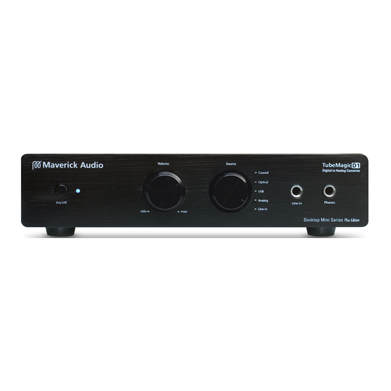 Maverick Audio TubeMagic D1 Quick Start Manual