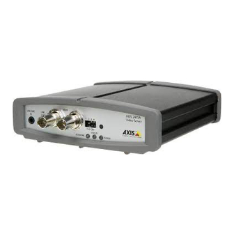 Axis  Video Server  241Q Installation Manual