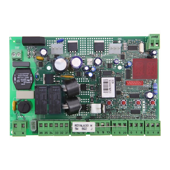 Entrematic Ditec E2H Installation Manual