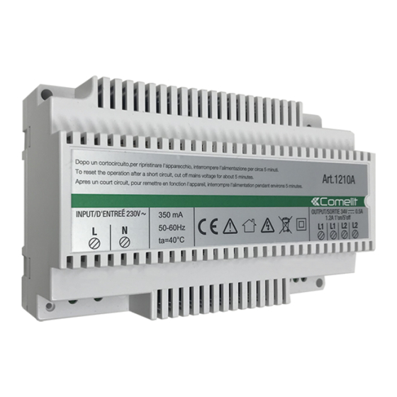 Comelit 1210A Technical Manual