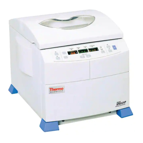 Thermo Savant SpeedVac SPD121P Instruction Manual