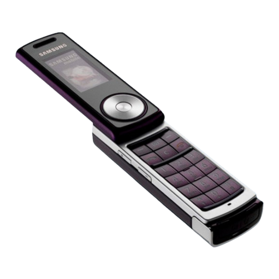 Samsung SGH F210 Quick Start Manual