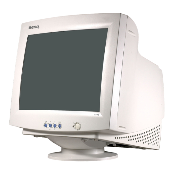 BENQ V772 MONITOR USER MANUAL | ManualsLib