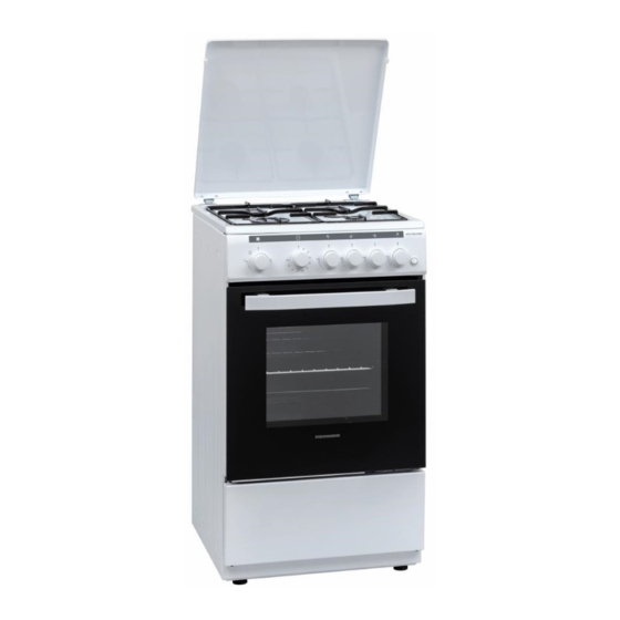 Heinner HFSC-V50LITGWH Gas Cooker Manuals