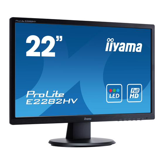 Iiyama ProLite B2282HV Manuals