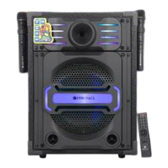 Zebronics ZEB-300 Monster Pro X10L Manual