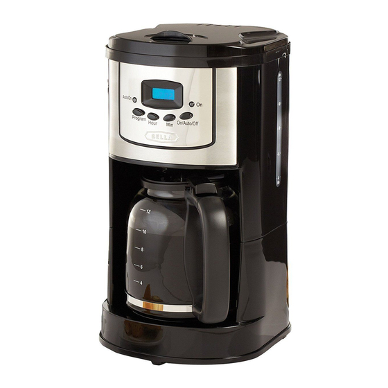 User Manuals: Bella 13755 Programmable Coffee Maker