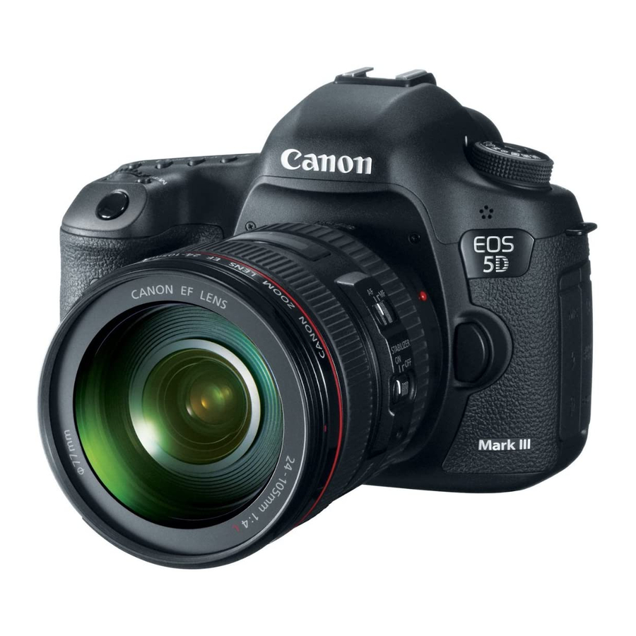 Canon EOS 5D Mark III Instruction Manual