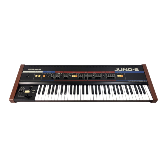 Roland JUNO-6 Operation Manual