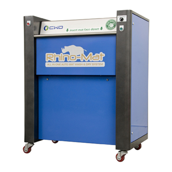 Clean World Distribution, Inc. Rhino-Mat RHM-CS Operation Manual