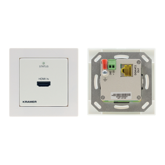 Kramer WP-871xr Quick Start Manual
