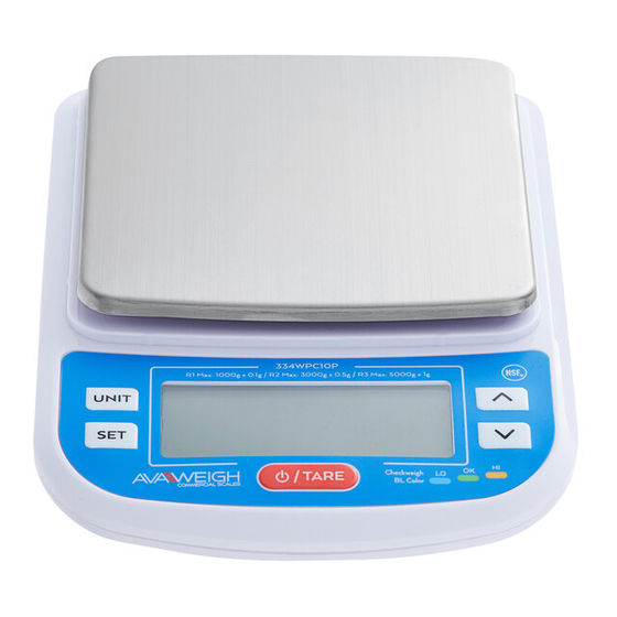 AVA WEIGH IP65 User Manual