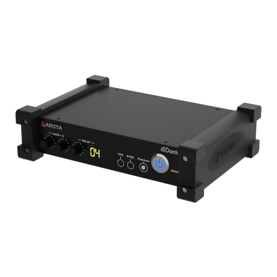 Arista ARS-0202-B00 Manuals