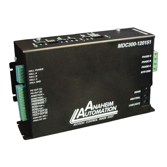 Anaheim Automation MDC300-120151 Series User Manual