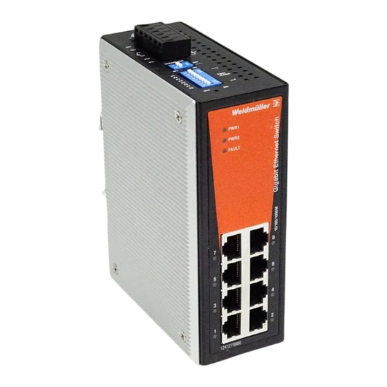 Weidmüller ValueLine IE-SW-VL08-GT Series Hardware Installation Manual